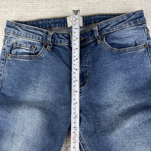 Womens Jeans N89 Obey Propaganda Stretch Blue Sz 28 Tight Straight Leg - Picture 10 of 16